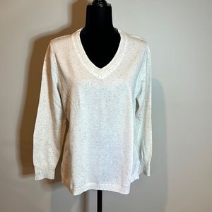 Talbots light weight tunic sweater, cream, NWT